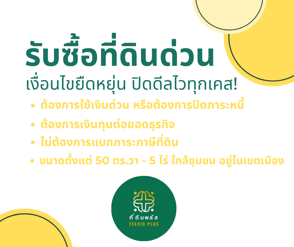 💥 รับซื้อที่ดินด่วน – เงื่อนไขยืดหยุ่น ปิดดีลไวทุกเคส!
